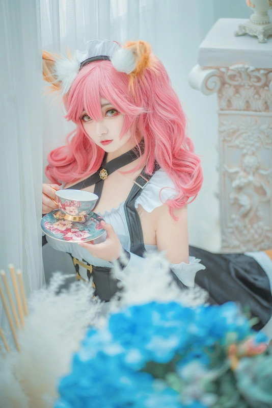 FATEGRAND ORDER玉藻前FATE」COS兽耳双马尾 - 斯文文文文